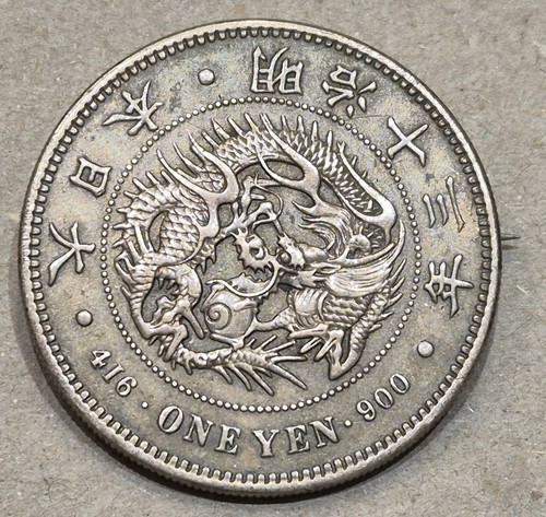 Japan yen silbermünze zu - yen,