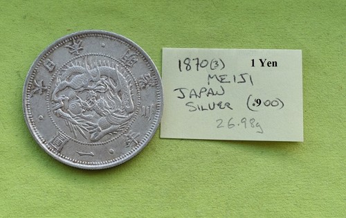 Japan 1870 yen - japan, silber